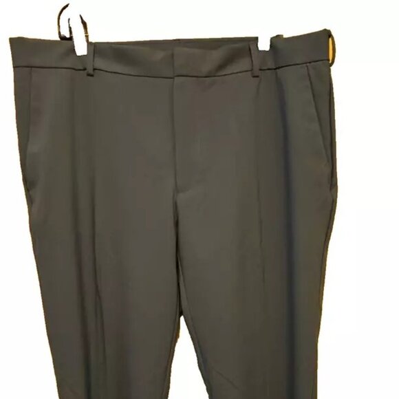 Van Heusen Men Flex Slim Fit Pant Grey Blue Flat Front 38 x 30 NWT Dress Pant - Picture 1 of 9